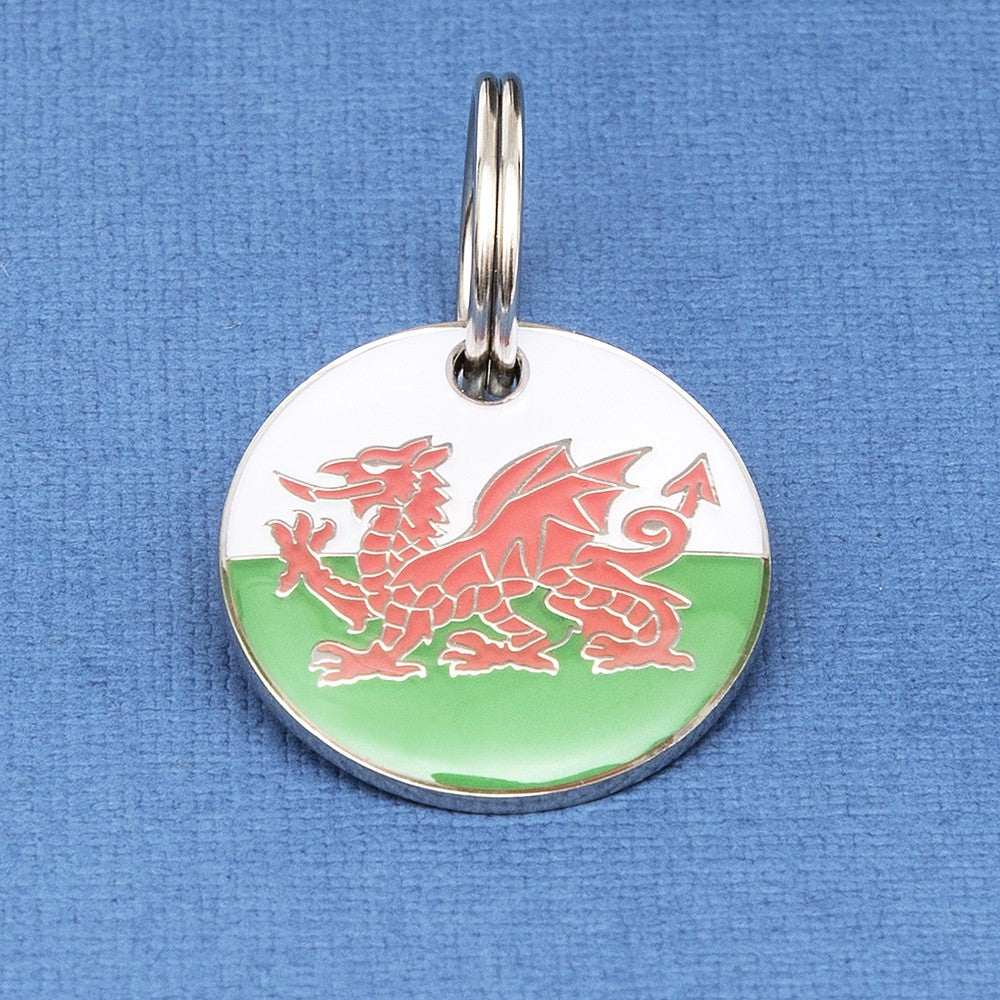 Welsh Flag Pet Tag