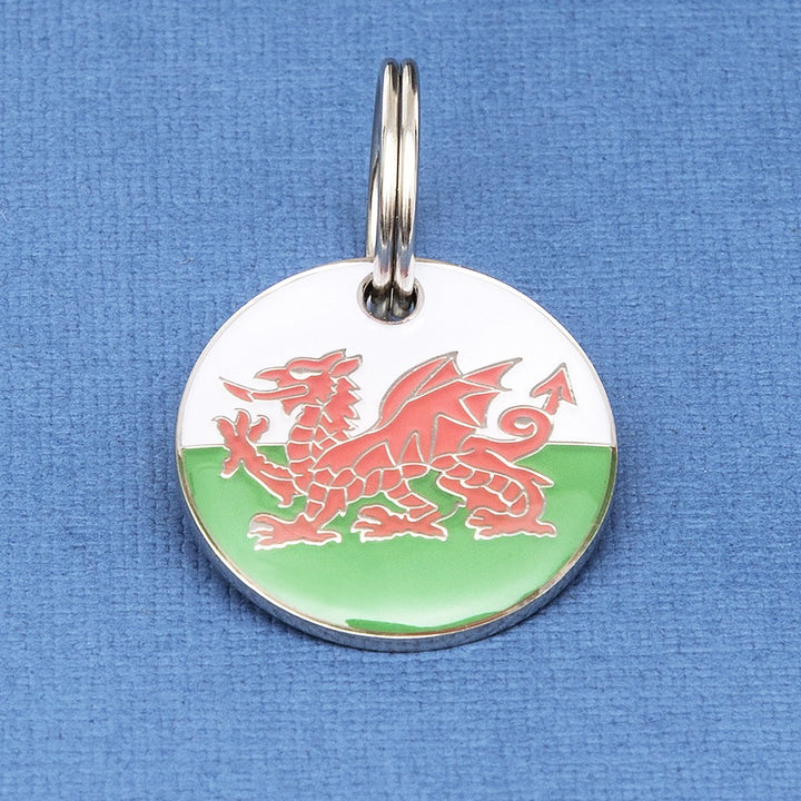 Welsh Flag Pet Tag