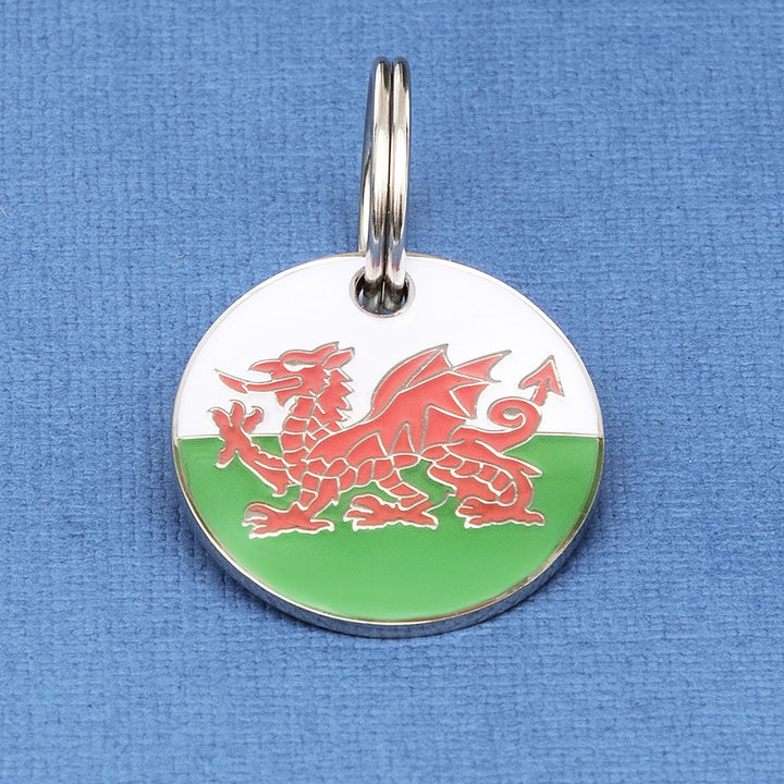 Welsh Flag Pet Tag