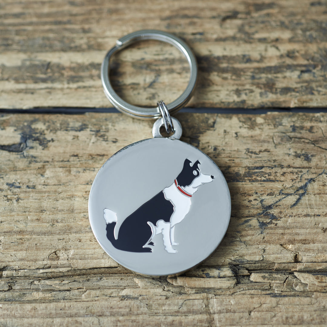 Border Collie Dog ID Tag