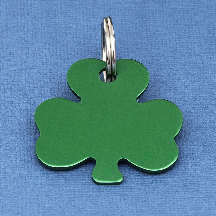 Engraved Equestrian Shamrock Bridle Tack Tag - Choice of Colours