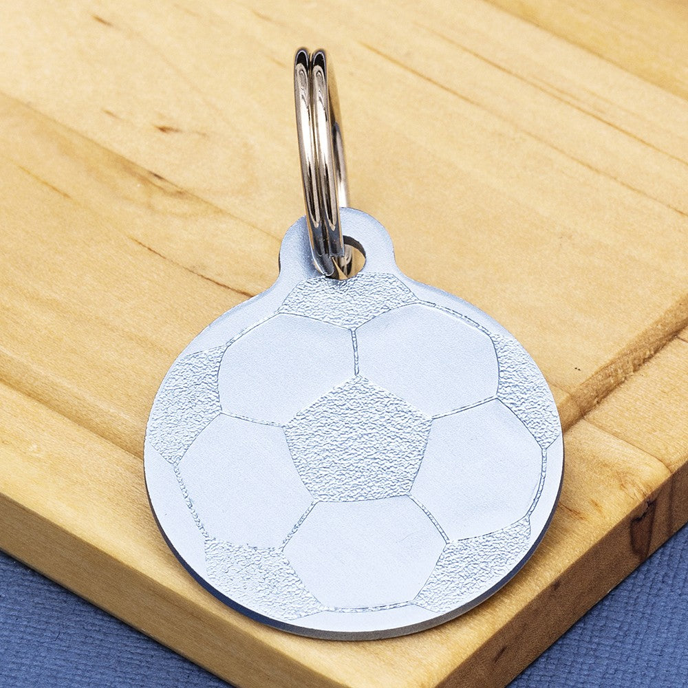 Football Dog ID Tag Sky Blue