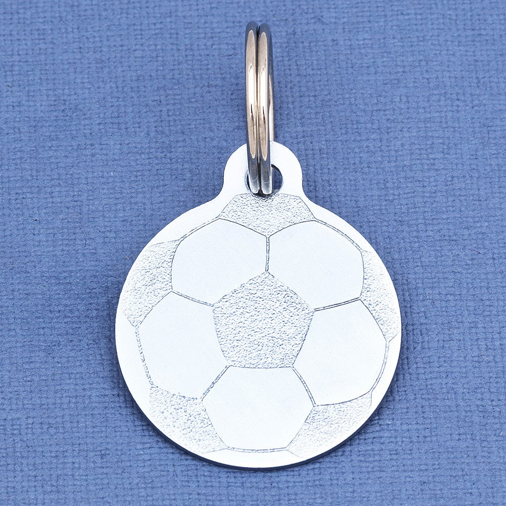 Football Dog ID Tag Sky Blue