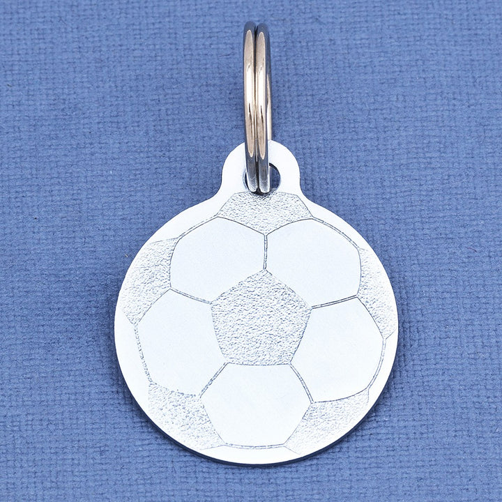 Football Dog ID Tag Sky Blue