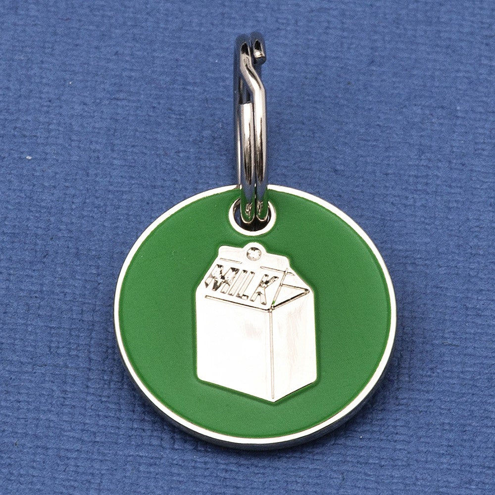 Engraved Milk Carton Cat Identification Tag - Multiple Colour Options