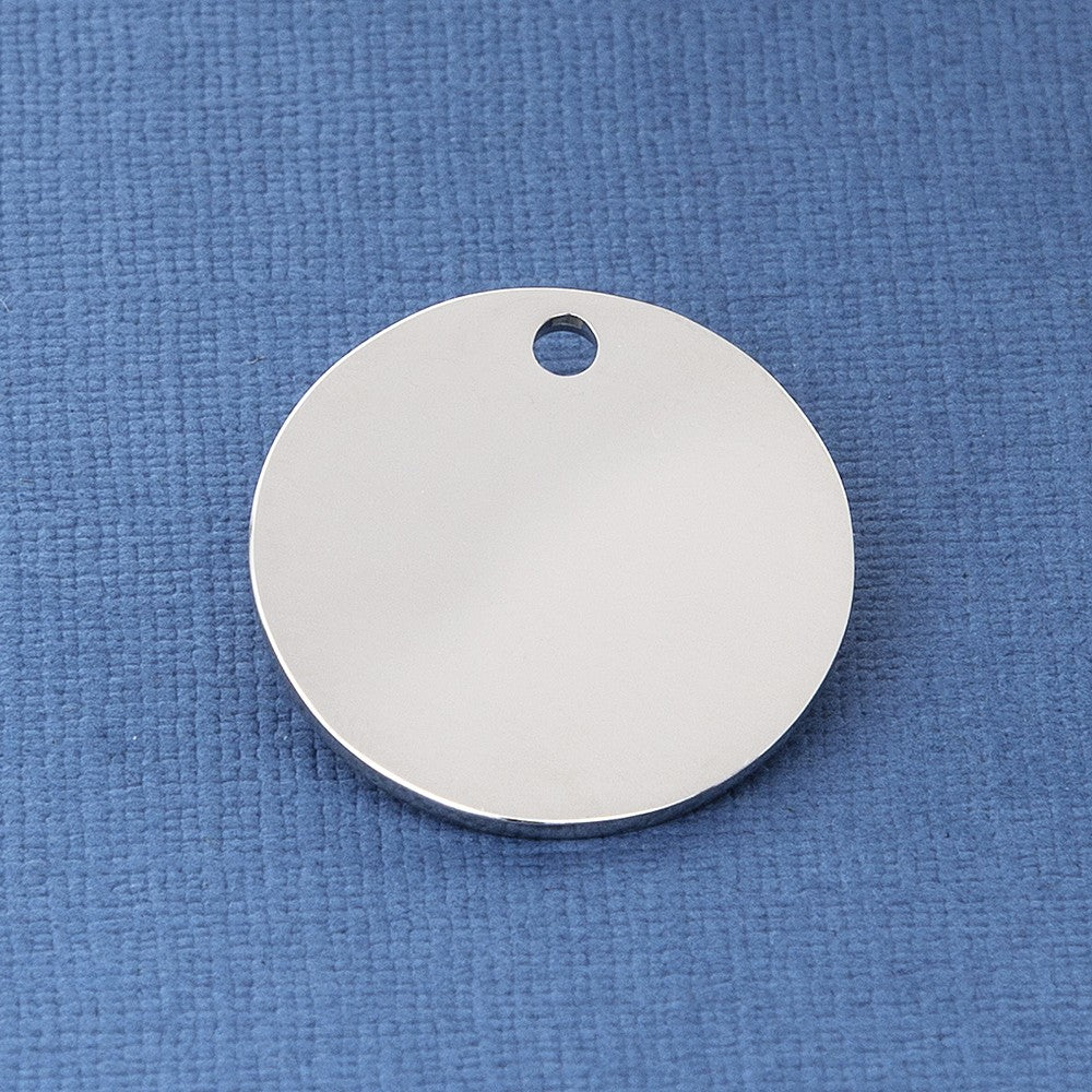 Dog Bone Identity Tag - Coloured Enamel & Engraved - Small Size (25mm wide)