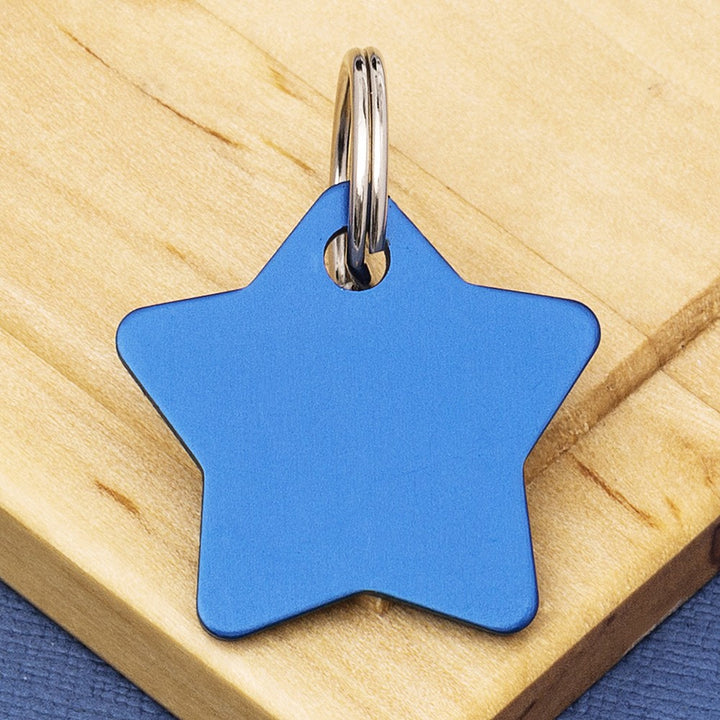 Star Pet Identity Tag Blue