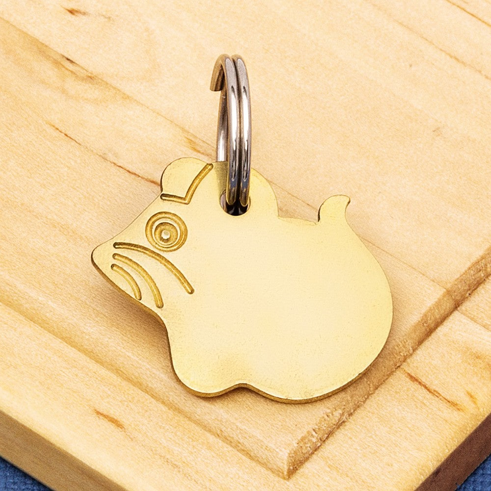 Brass Mouse Pet Tag