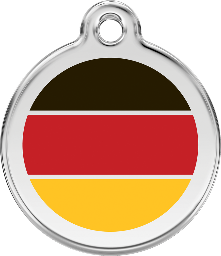 German Flag Pet ID Tag