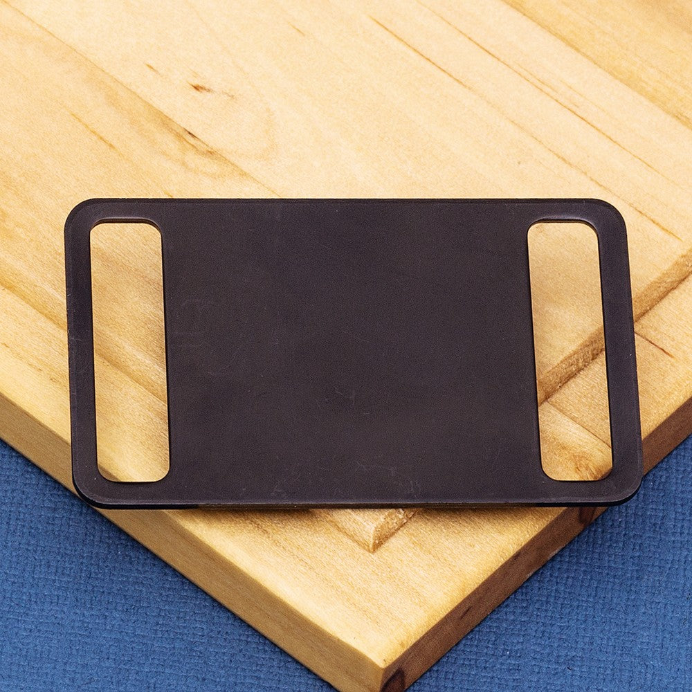 Agility Pet Id Tag Black Aluminium