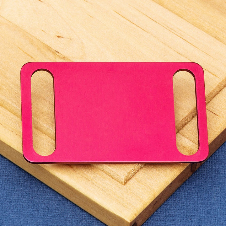 Easy Fit Coloured Aluminium Agility Dog Tag – Large Size (Fits collars up to 24mm wide)