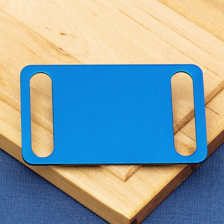 Easy Fit Coloured Aluminium Agility Dog Tag – Large Size (Fits collars up to 24mm wide)