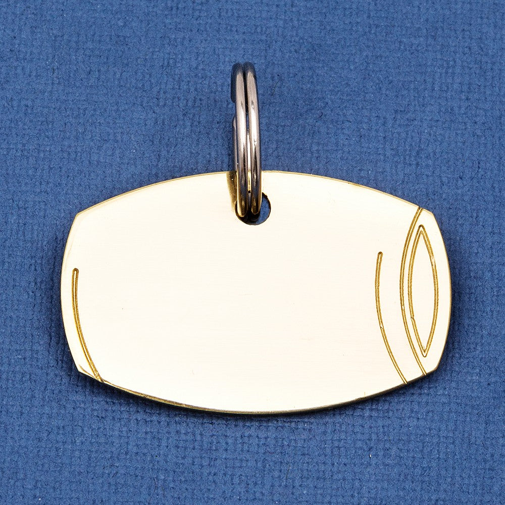Brass Barrel Dog Id Tag