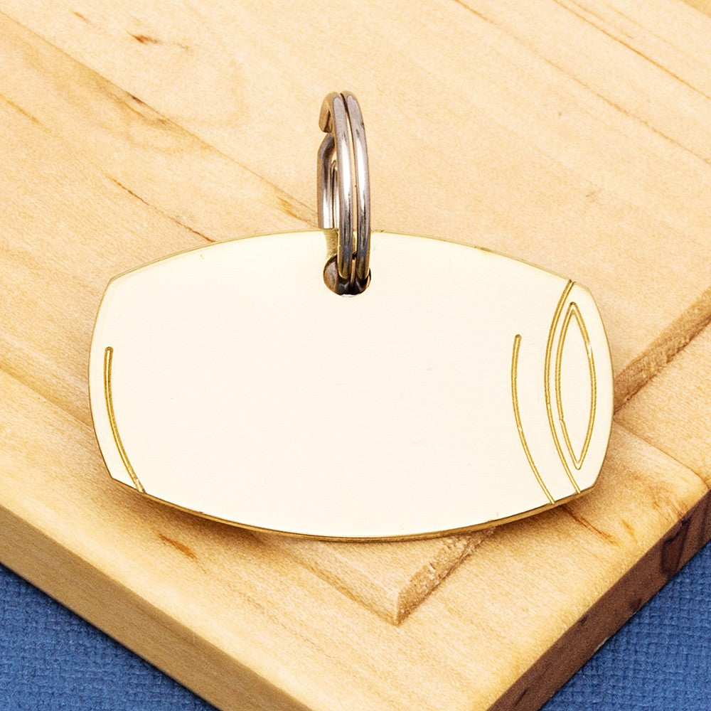 Brass Barrel Dog Id Tag