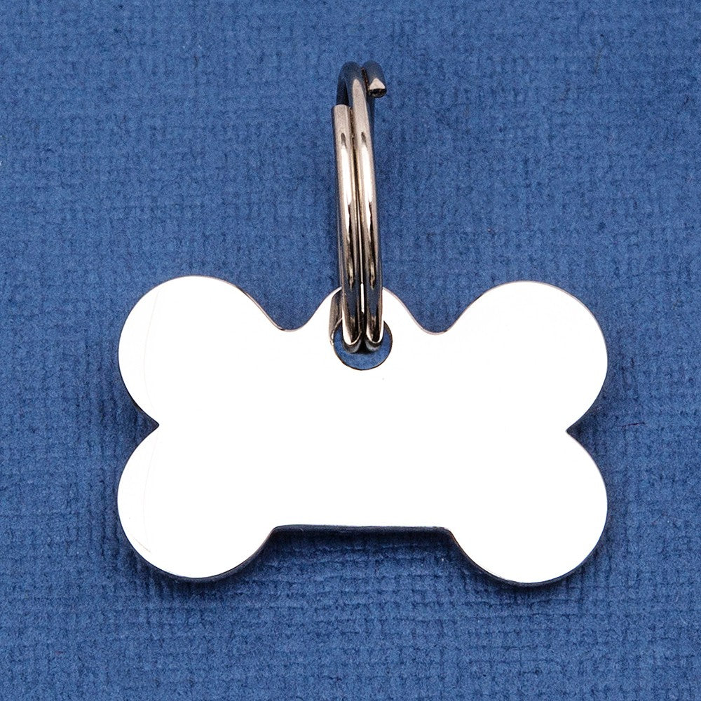 Stainless Steel Bone Pet Tag Small