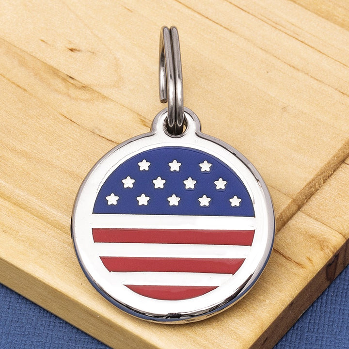U.S.A. Flag Pet Tag