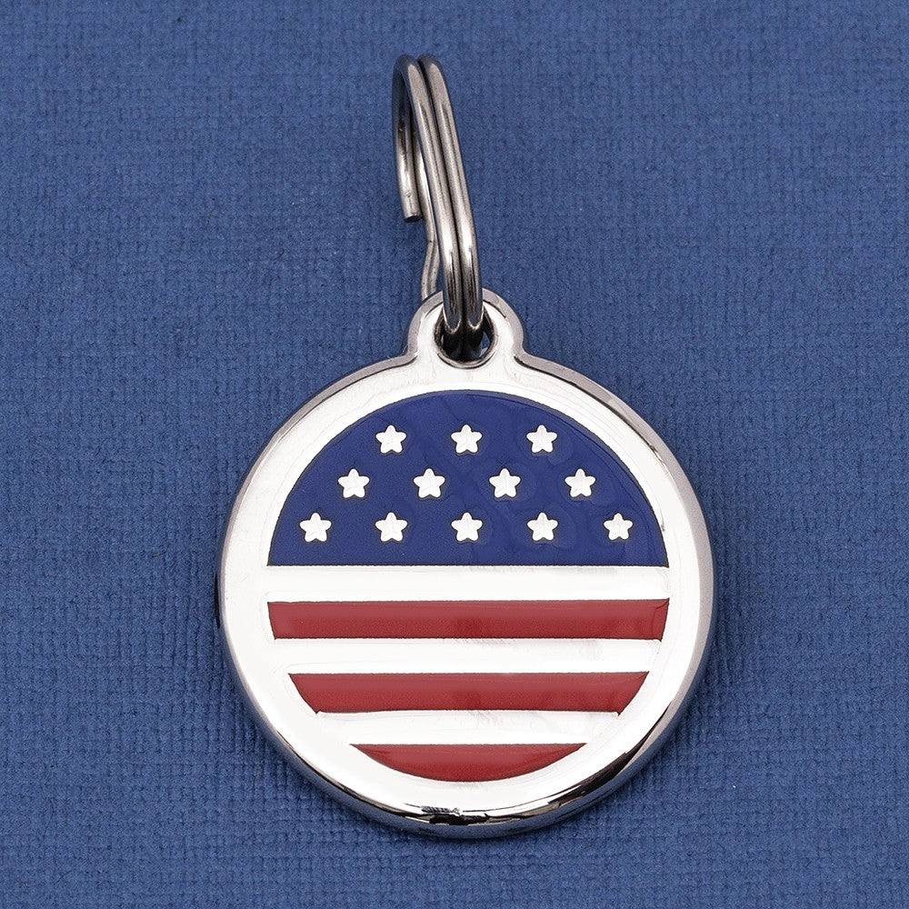 U.S.A. Flag Pet Tag