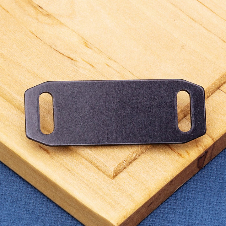 Small Agility Pet Id Tag Black Aluminium