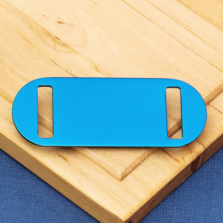 Easy Fit Coloured Aluminium Agility Dog Tag – Wide Extra Small (Fits collars up to 13mm wide)