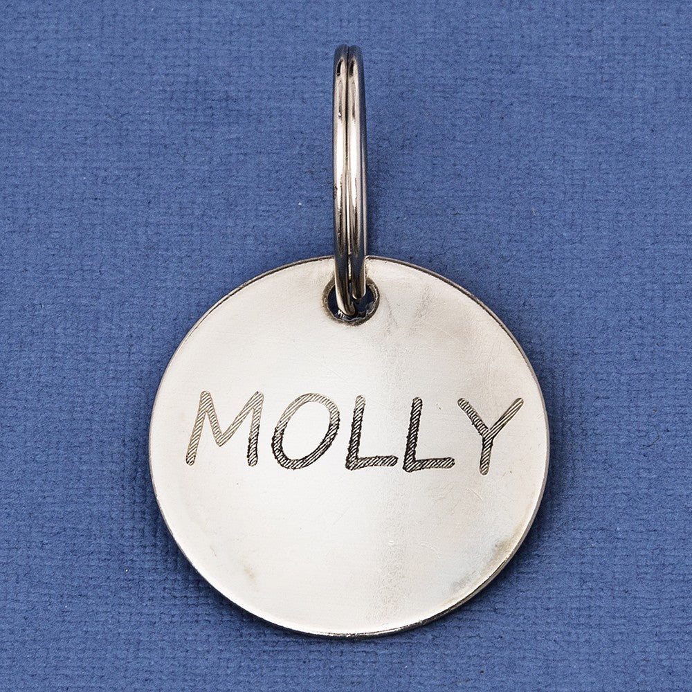30 mm Nickel Pet Id Tag