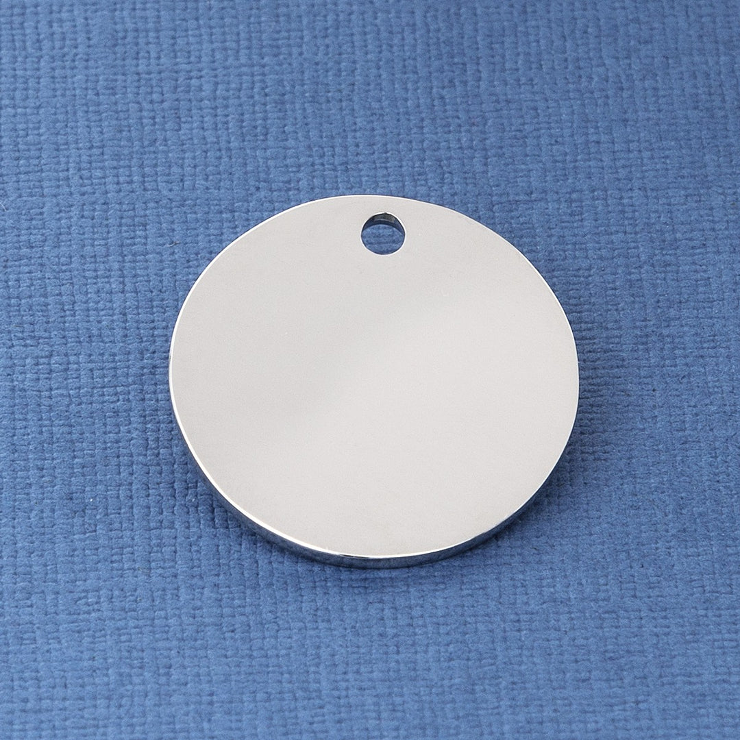 30 mm Nickel Pet Id Tag