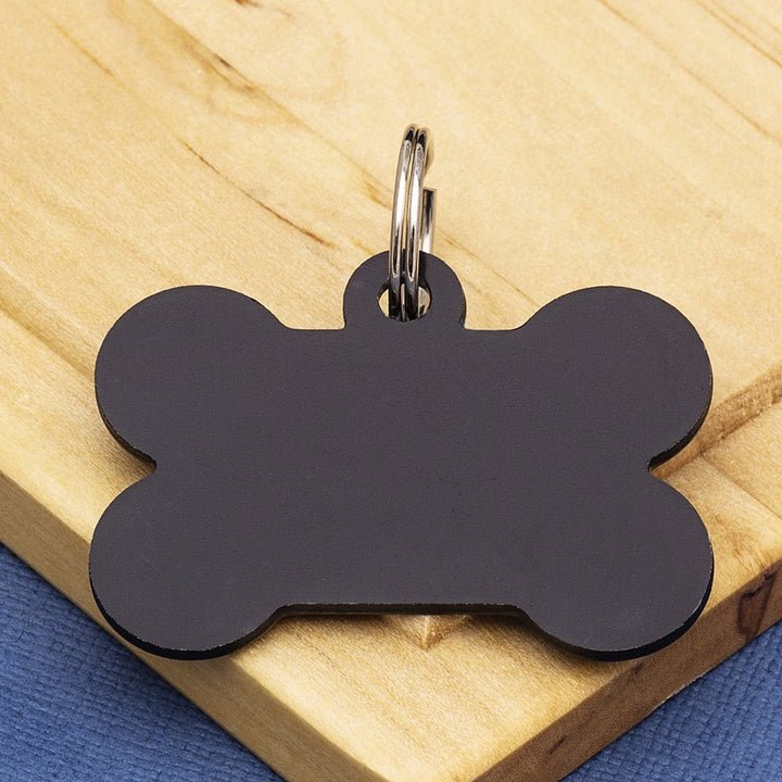 Dog Bone Shaped Engraved Pet ID Tag – Choice Of Size & Colour