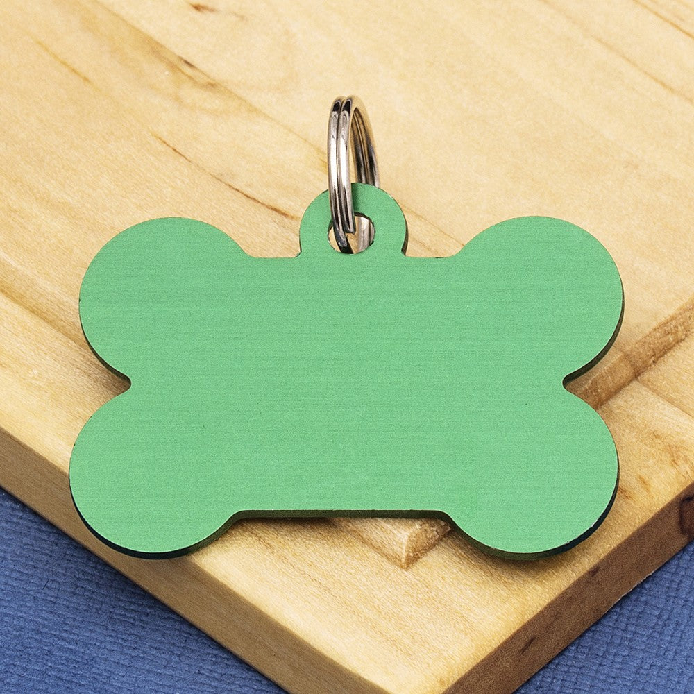 'ZERO WOOFS GIVEN' Bone Shaped Funny Dog ID Tag – Choice Of Size & Colour