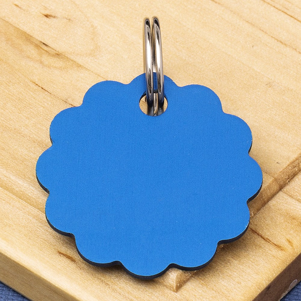 Cloud Double-Sided Pet Id Tag Blue