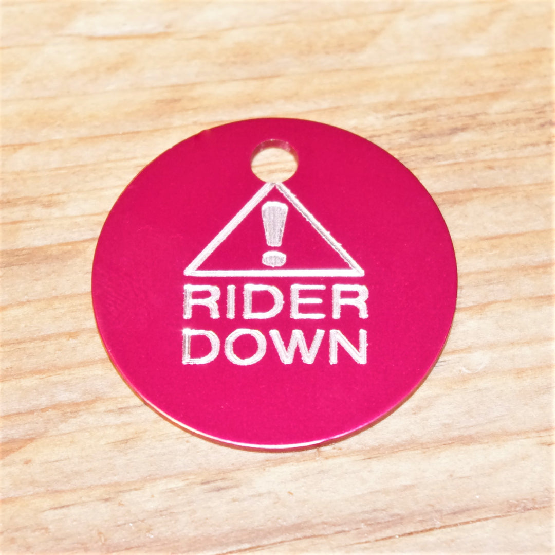 Alert Rider Down Horse Tag