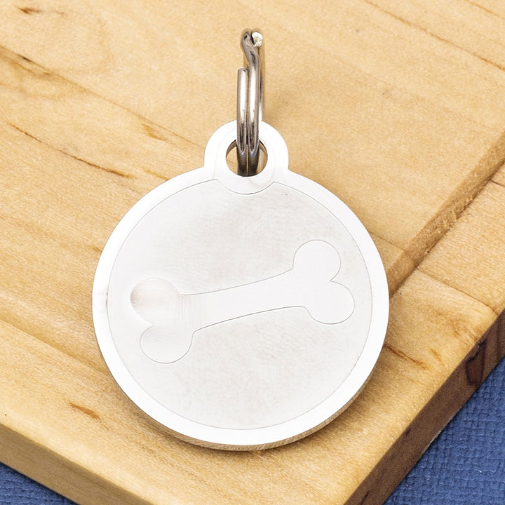 Large Dog ID Tag Red Heart