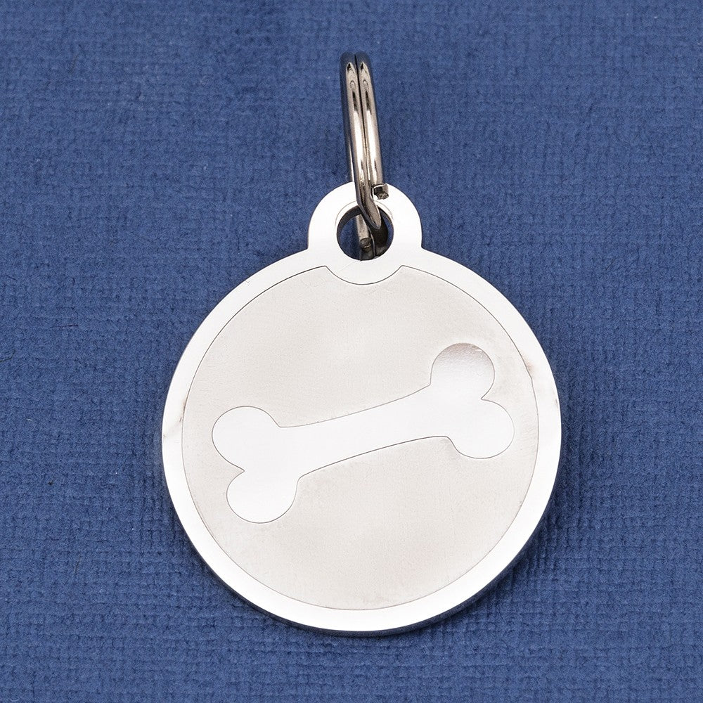 Large Dog ID Tag Red Heart