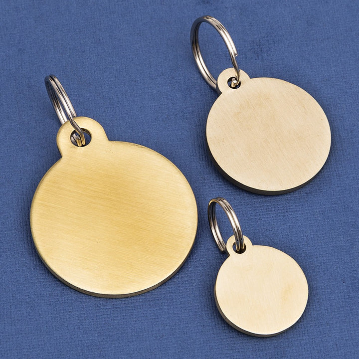 Premium Brass Pet Id Tag Small