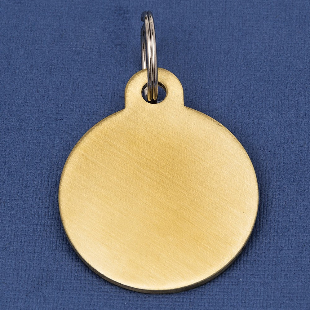 Premium Brass Pet Id Tag Small