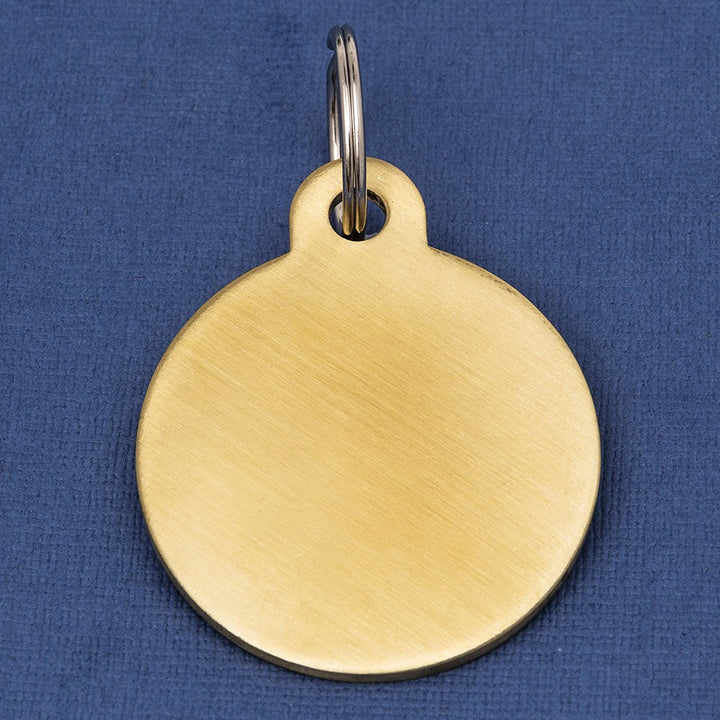 Premium Brass Pet Id Tag Small