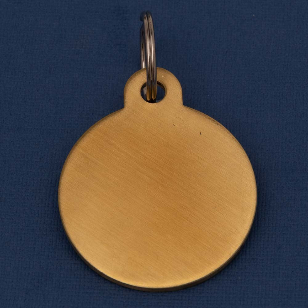Premium Brass Pet Id Tag Small