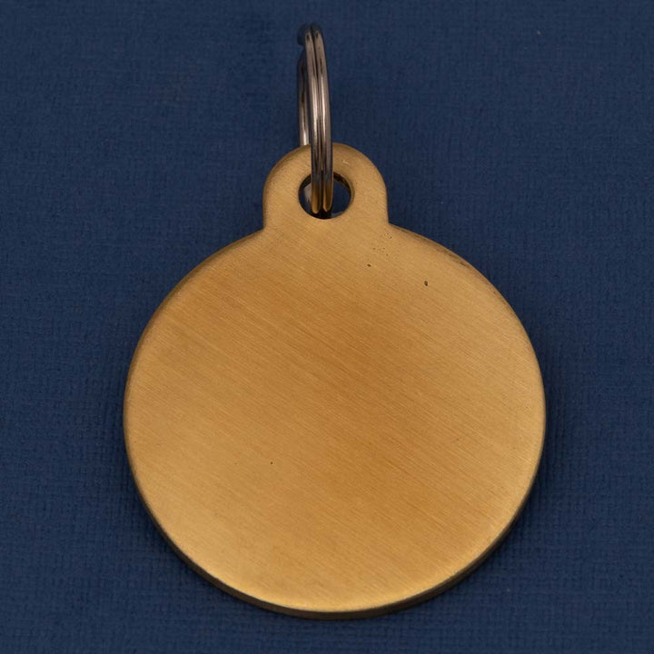 Premium Brass Pet Id Tag Small