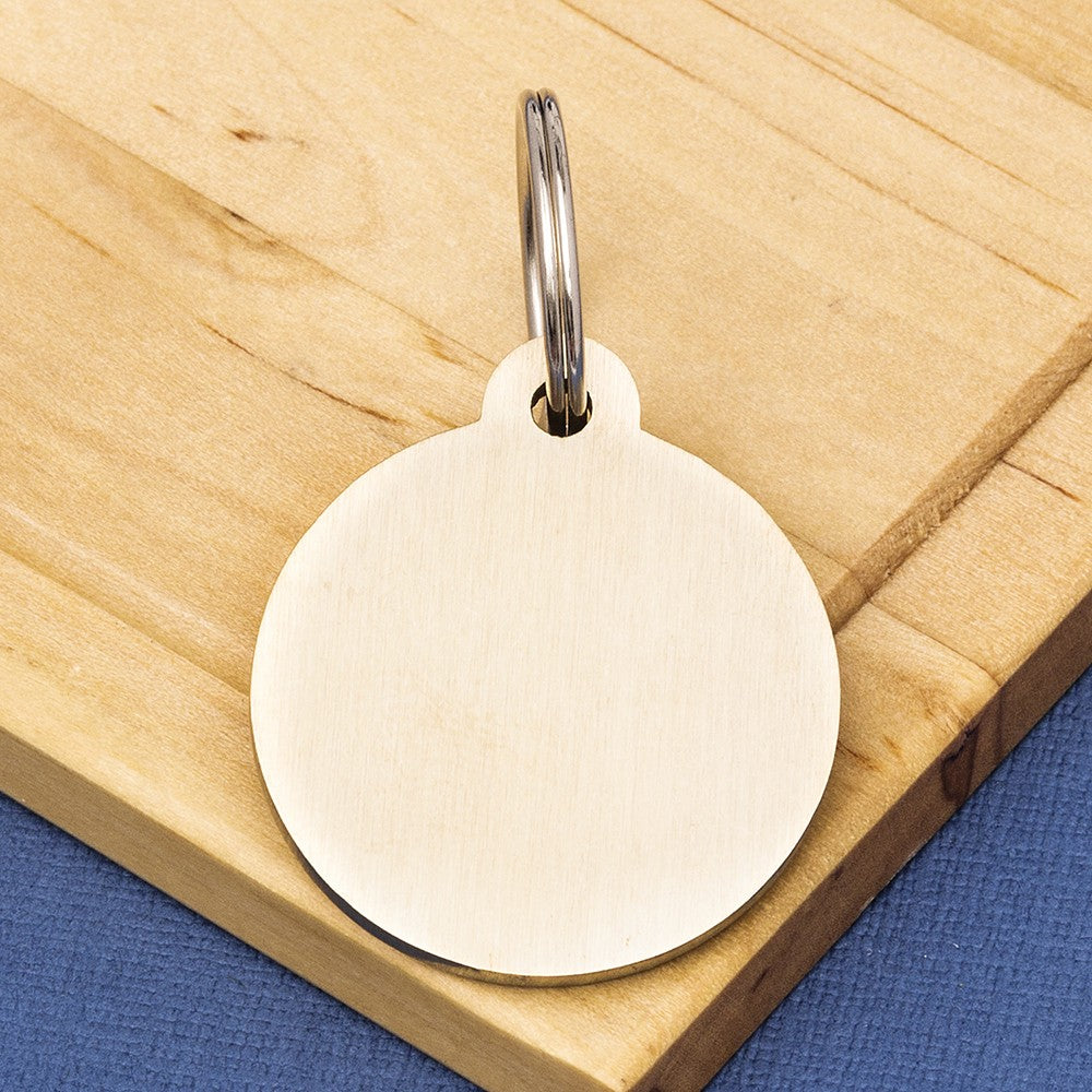 Premium Brass Pet Id Tag Small