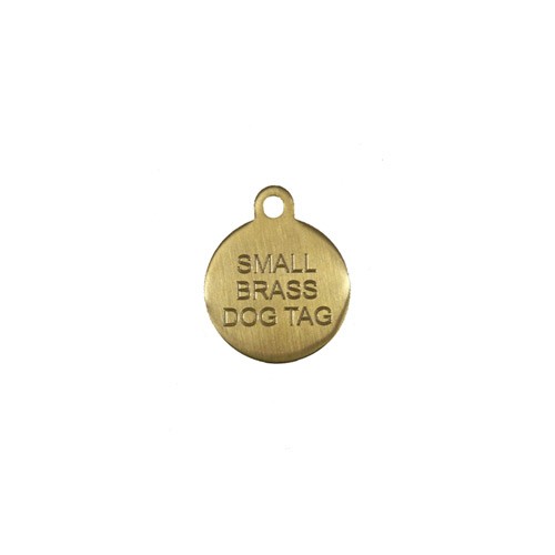 Premium Brass Pet Id Tag Small