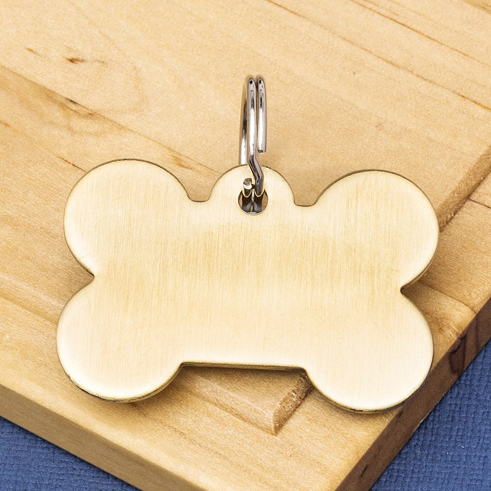 Premium Brass Pet Id Tag Small