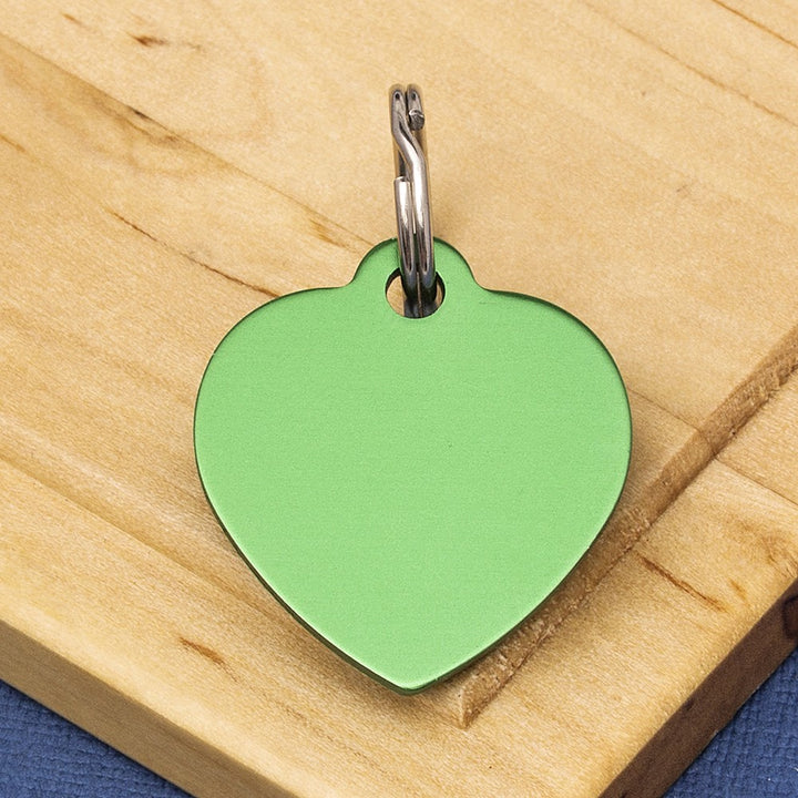 Black Heart Pet Id Tag Medium