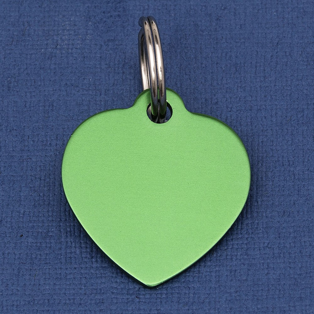 Black Heart Pet Id Tag Medium