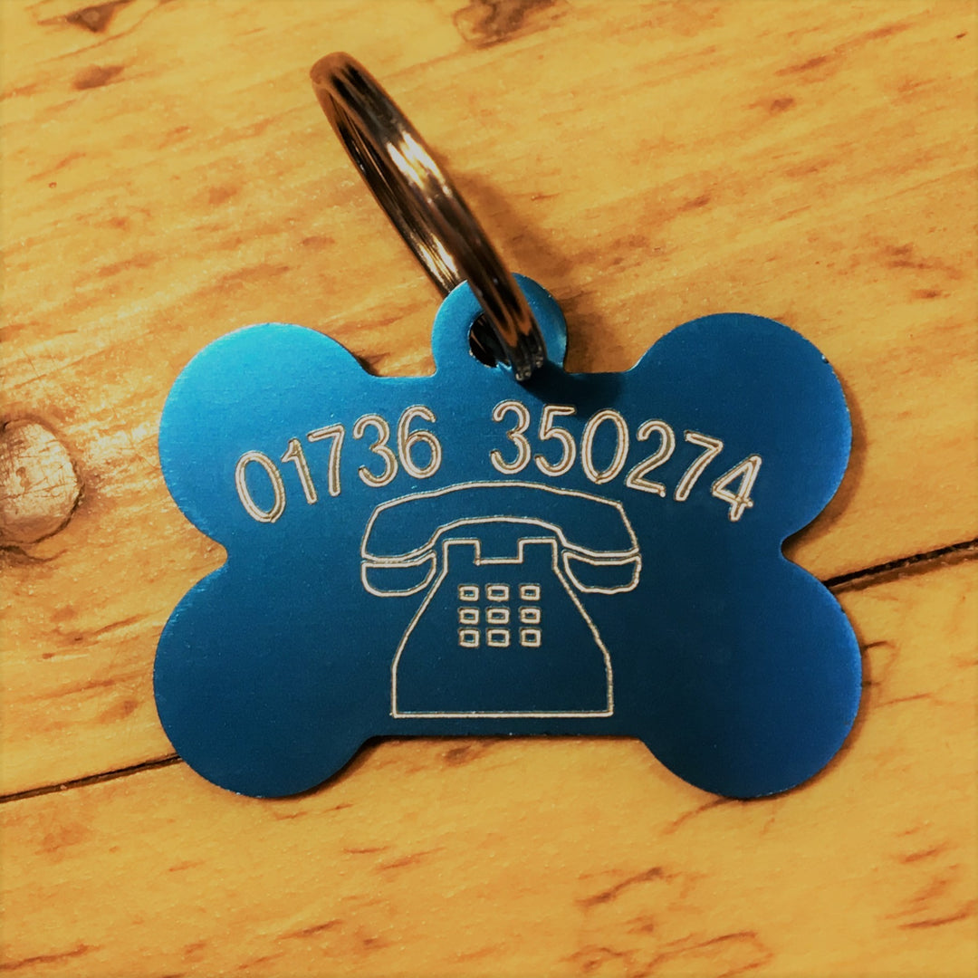 Telephone Number Pet ID Tag