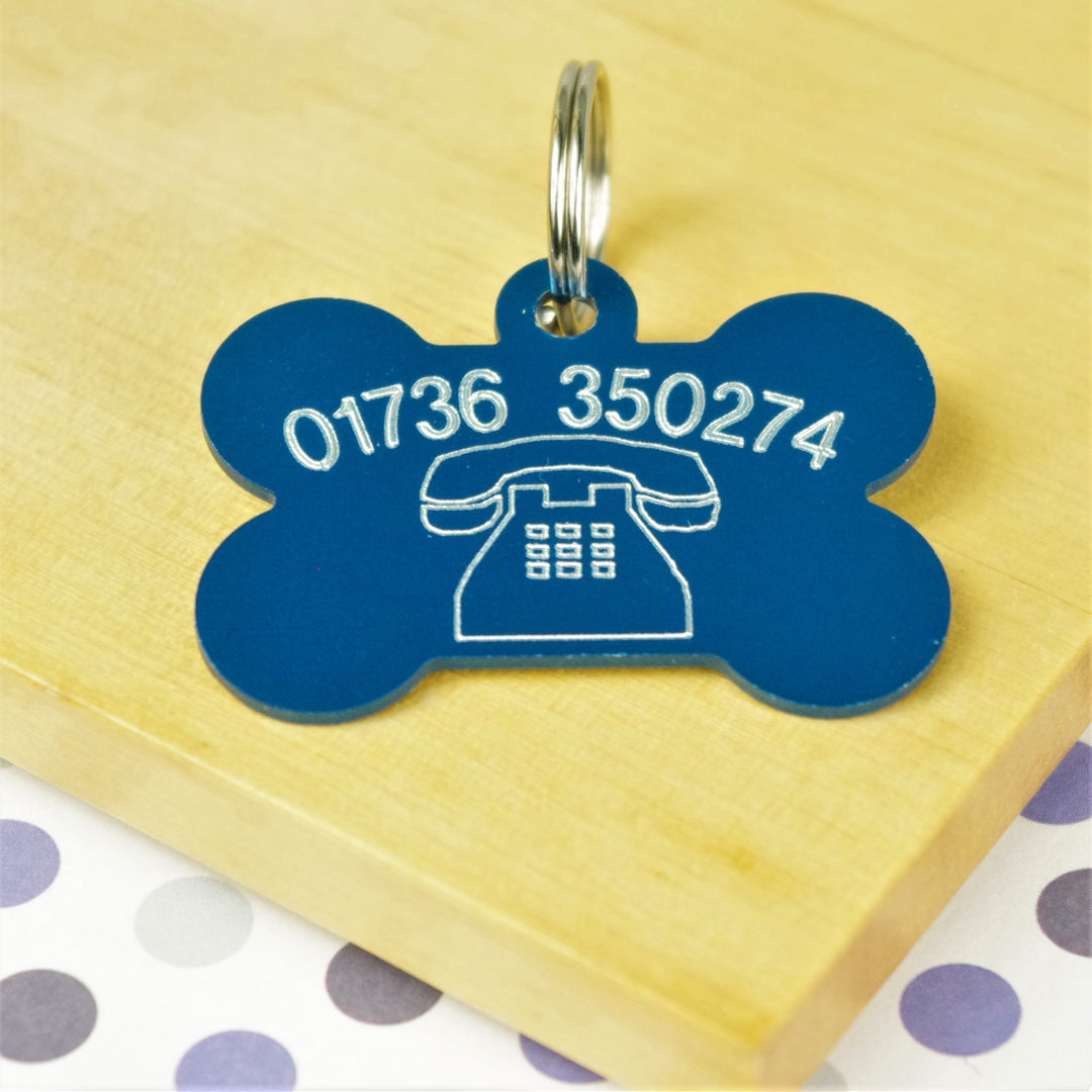Telephone Number Pet ID Tag