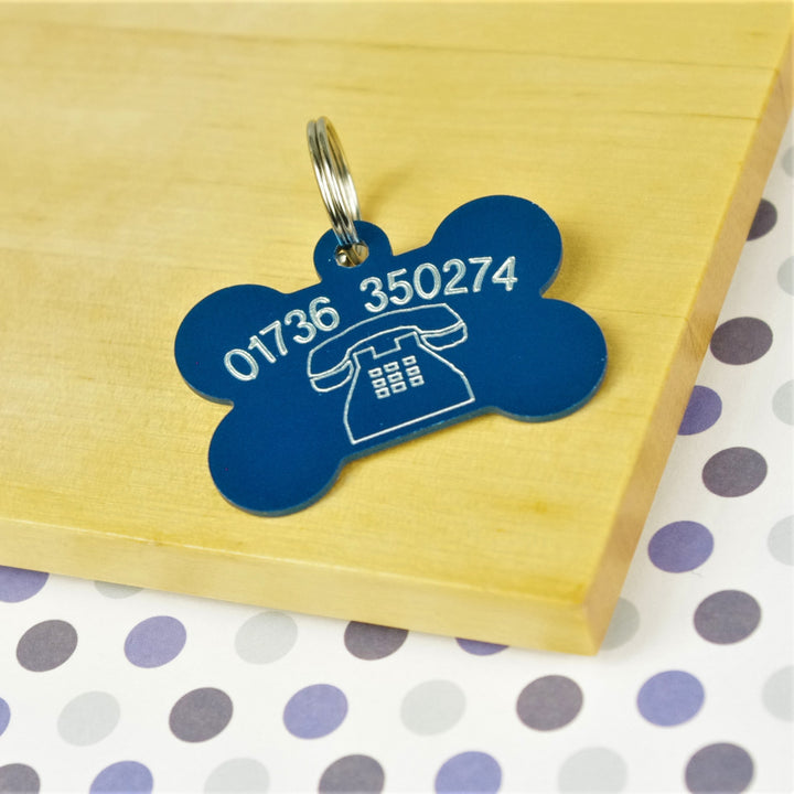 Telephone Number Pet ID Tag