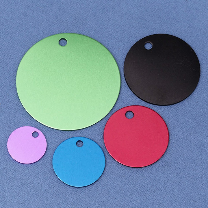 10 Engraved Round Pet Tags