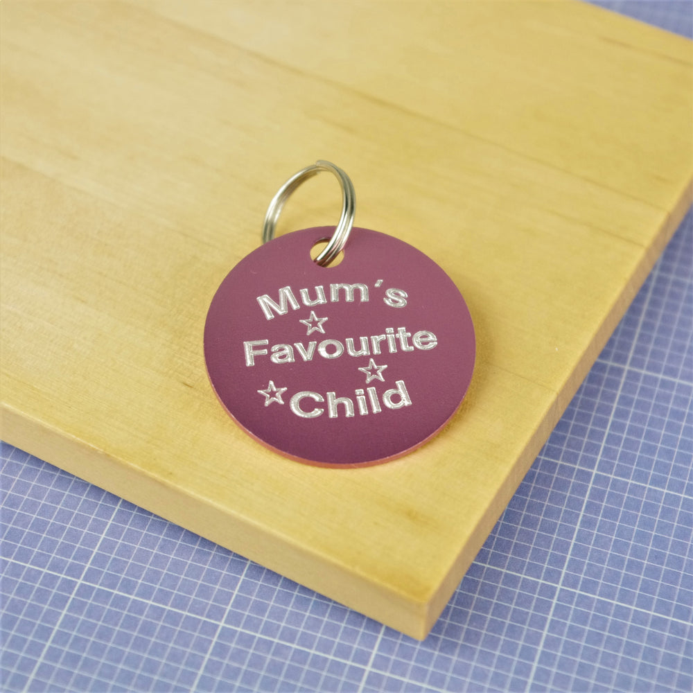 Mum's Favourite Child Pet Id Tag