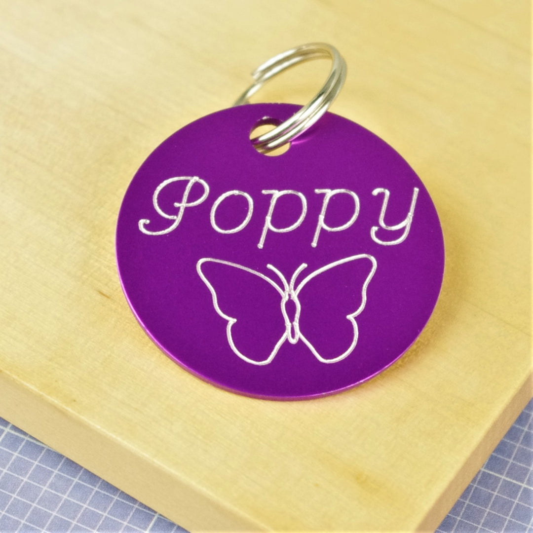 Butterfly Pet ID Tag