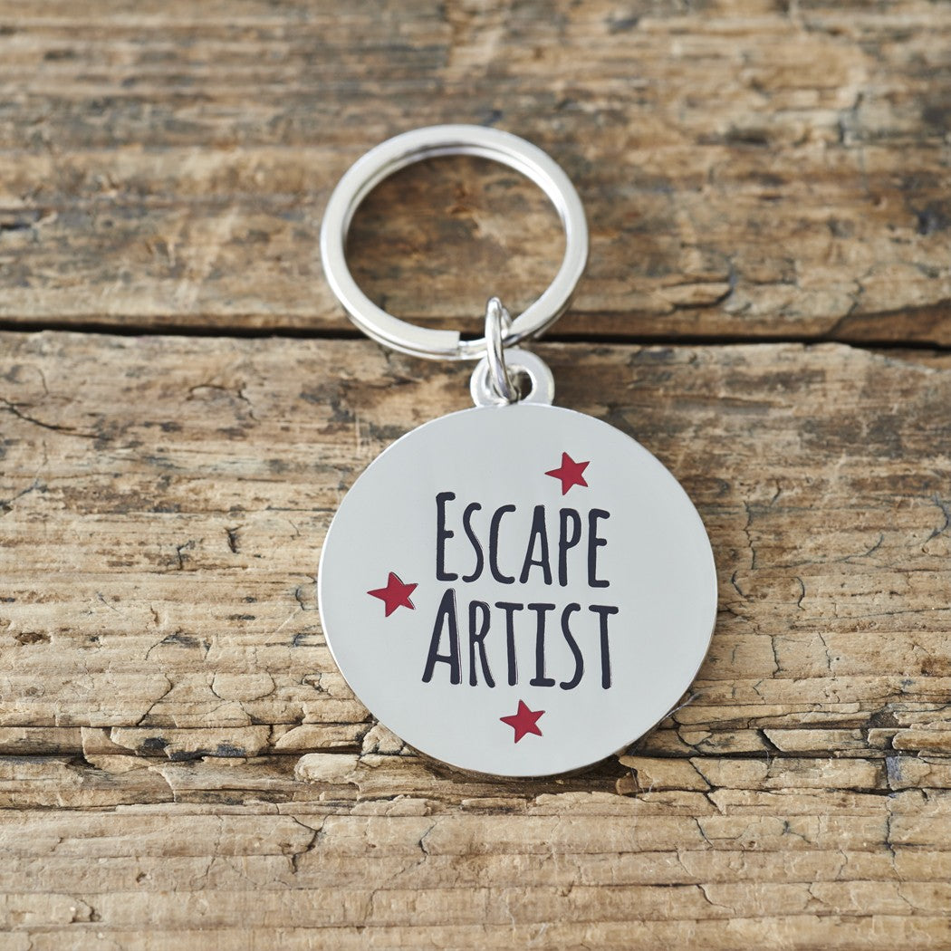 Escape Artist Pet Tag