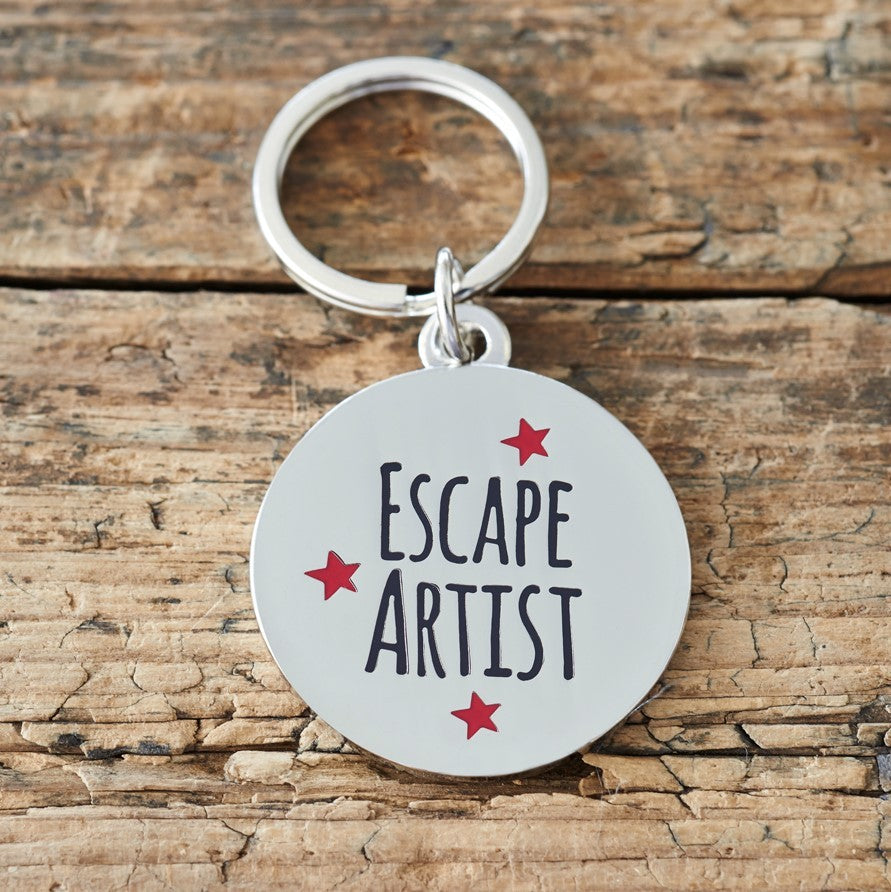 Escape Artist Pet Tag