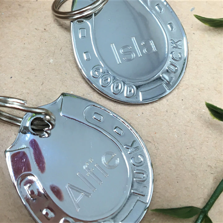 Lucky Horse Shoe Pet ID Tag